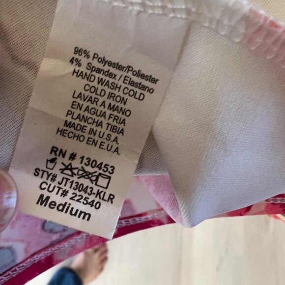 The Office Edit X Kiki Larue Floral Peplum Blouse White Pink Size Medium NWT - Picture 9 of 11